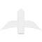 Ekena Millwork Bellingham Architectural Grade PVC Gable Bracket, 36"W x 19 1/2"H x 6"D x 6"F, 13/12 Pitch GBP036X20X0606BEL00 - alternate 3